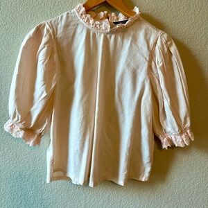 Forever 21- Puff Sleeve Blouse -Size S